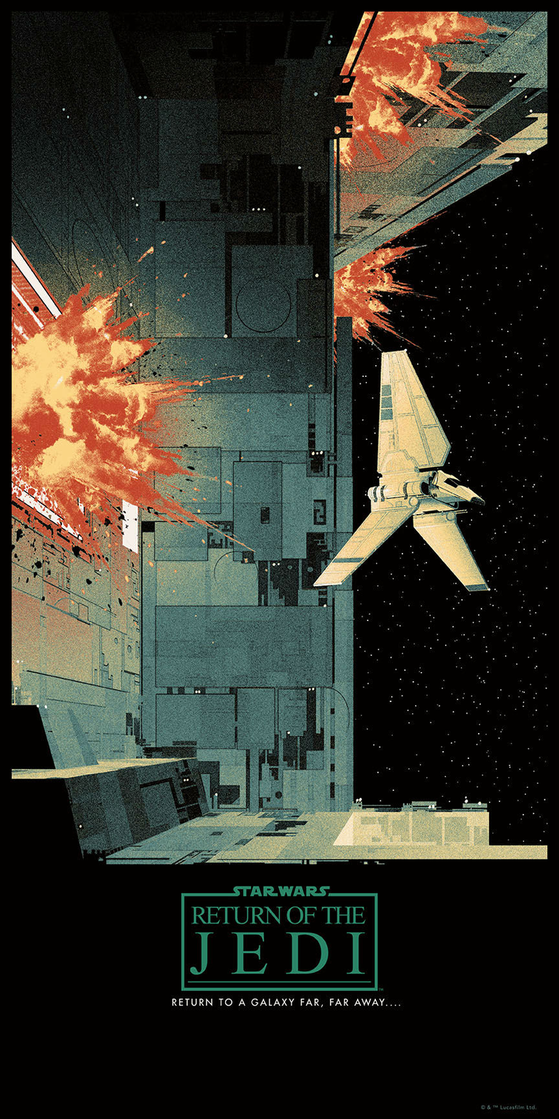 Illustration for article titled Estos carteles de la trilogía original de Star Wars son puro arte retro
